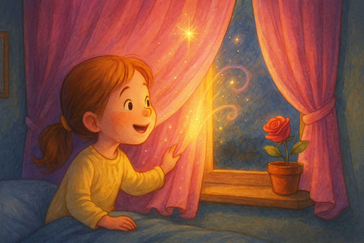 Gül Kokulu Perdenin Sırrı Masalı