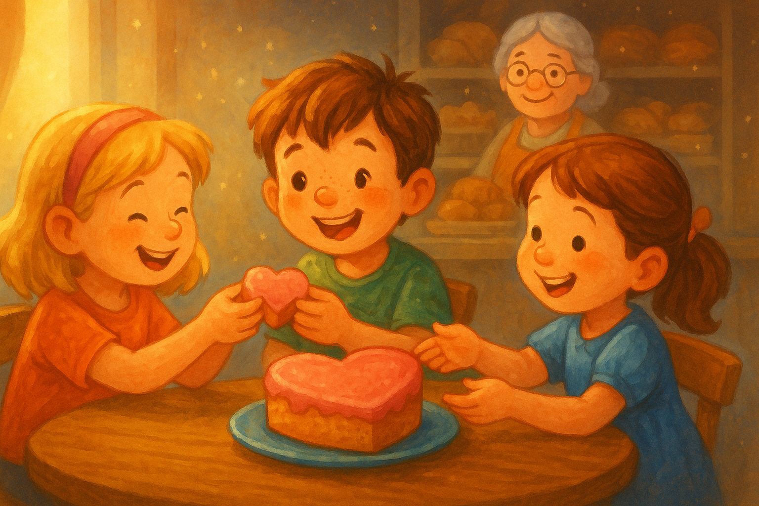 Paylaşmayı Öğreten Tatlı Kek Masalı