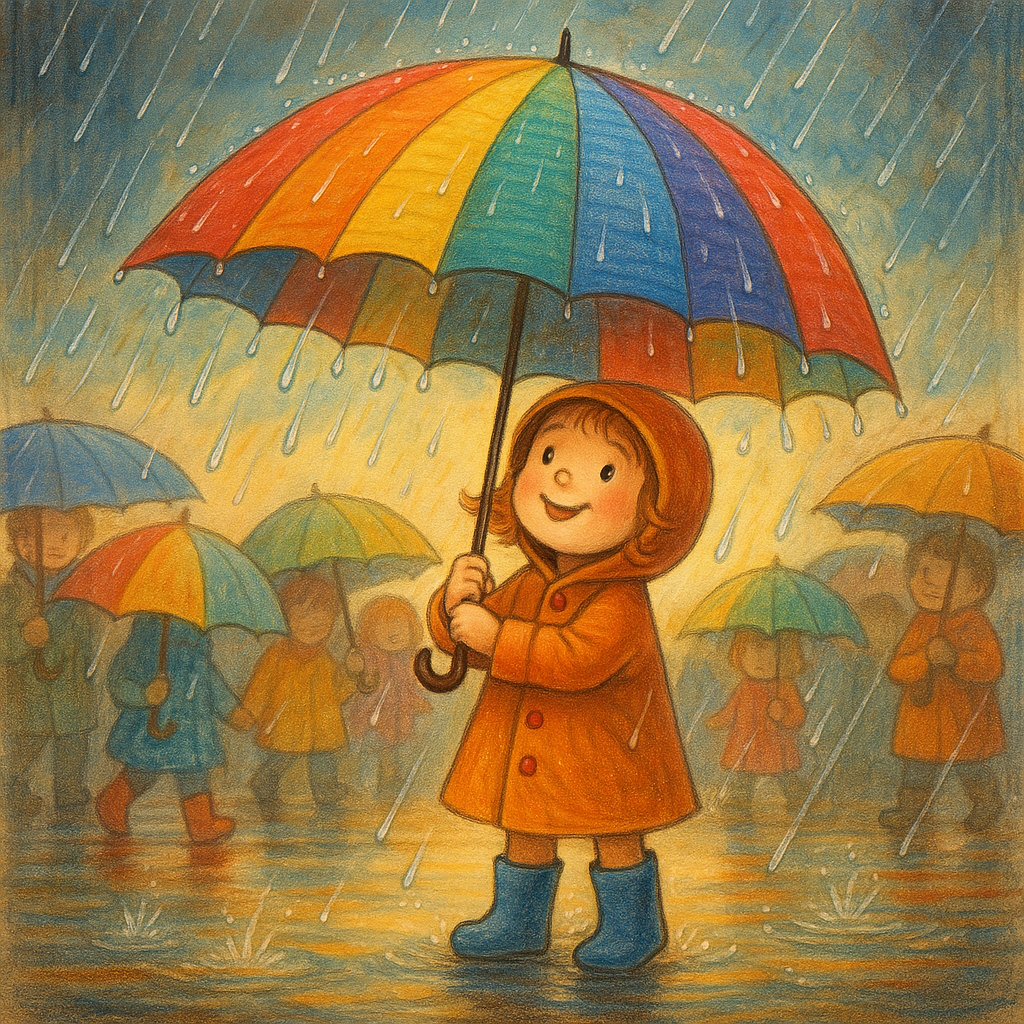 Yağmur Çizgili Şemsiye Masalı