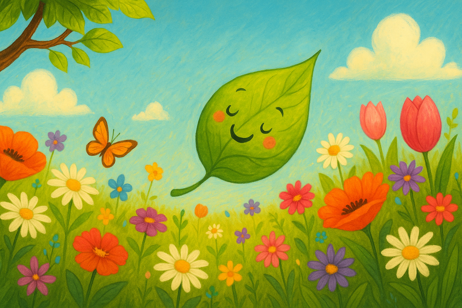 Minik Yaprağın İlkbahar Macerası Masalı